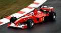 Rubens Barrichello driving for Ferrari at 2000 Belgian GP