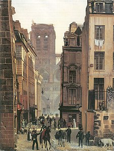 Rue-Neuve-Notre-Dame in Paris (Eduard Gaertner)