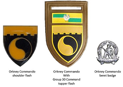 SADF дәуіріндегі Orkney Commando айырым белгілері