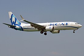 SCAT Airlines, UP-B3720, Boeing 737-8 MAX (40699976503).jpg