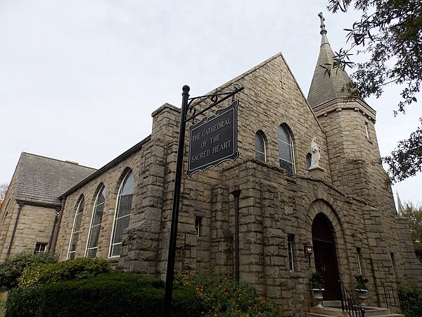 Sacred Heart Church in Raleigh, the diocese's first cathedral