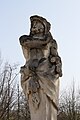 Skulptur des Herkules im Park des Schlosses in Saint-Cloud, mit Signatur: "A. Ottin 1866"