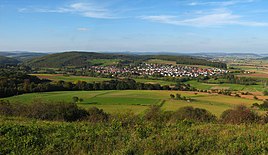 View from the south from the mountain Altenberg