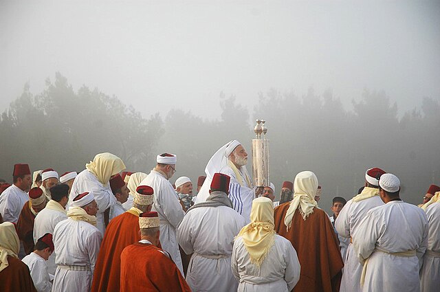 Samaritans' Passover pilgrimage on Mount Gerizim.