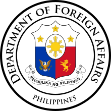 Sello del Departamento de Relaciones Exteriores de Filipinas.svg