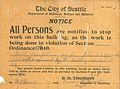 Seattle - stop work notice, circa 1908 (30082497413).jpg