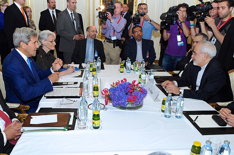 File:Secretary Kerry, Iranian Foreign Minister Zarif Sit Down For Second Day of Nuclear Talks in Vienna.jpg