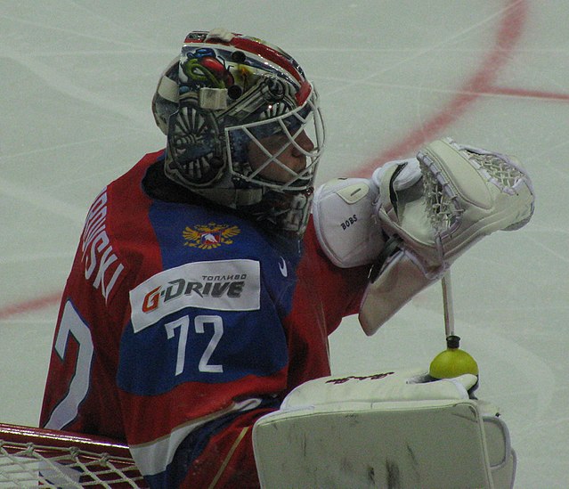 Bobrovsky with the Russia national men's ice hockey team during the 2016 IIHF World Championship