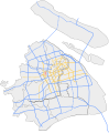 Shanghai Hongdi Elevated Road map.svg