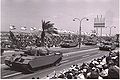 Centurion tanks parade in Tel-Aviv in an I.D.F. parade in 1965