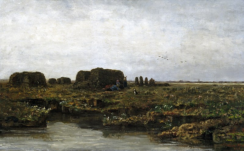 File:Sientje Mesdag-van Houten - Veenplas met turfgravers, - 1931.0376 - Groninger Museum.jpg