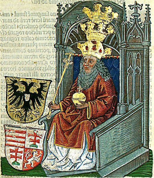 King Sigismund of Hungary (Chronica Hungarorum, 1488)