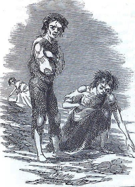 Skibbereen, Ireland during the Great Famine, 1847 illustration by James Mahony for the Illustrated London News