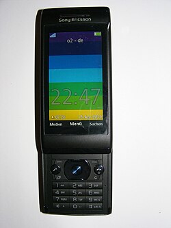 Sony Ericsson Aino (U10i), qora, old, rangli displey.JPG