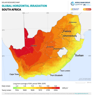 Solar power in South Africa