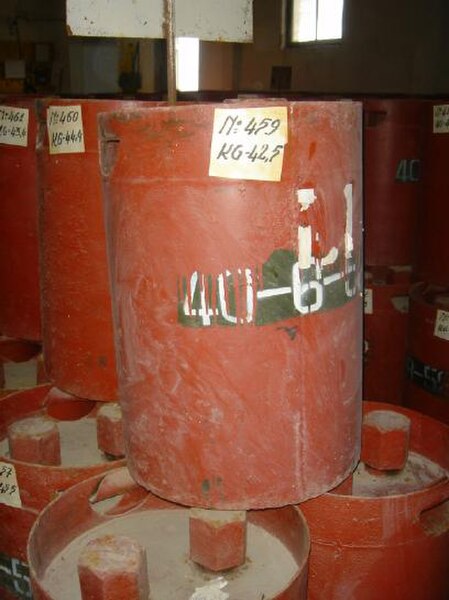 Image: Soviet chemical weapons canisters from a stockpile in Albania