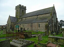 St. Crallo's church, Coychurch - geograph.org.uk - 1144292.jpg