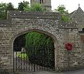 Memorial archway at St John The Baptist in Coln St Aldwyns