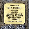 Stolperstein Waldschmidtstraße 9 Richter Rosa