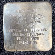 Stolpersteine ak margot simon.JPG