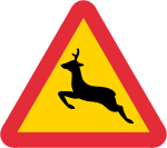 Varning för hjortdjur