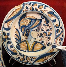 Plate, 1580-1650 Talavera de la reina o puente del arzobispo, piatto, 1580-1650 ca..JPG