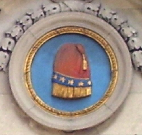 The Tammany Hall logo on its headquarters at 44 Union Square