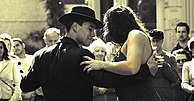 Tango dancers in Buenos Aires.