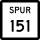 Marqueur State Highway Spur 151