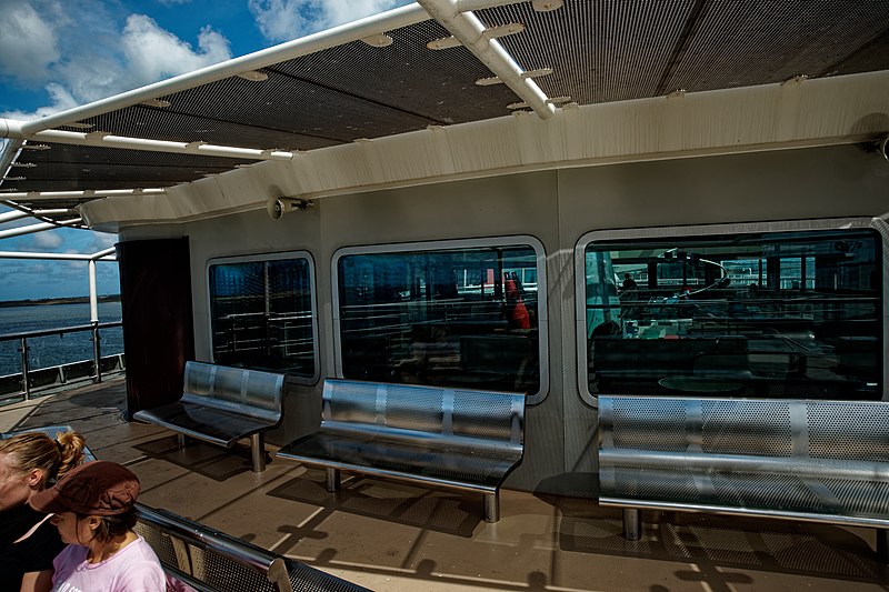 File:Texel - Marsdiep - Ferry 'Dr. Wagemaker' - View of the Top Deck of Dokter Wagemaker.jpg