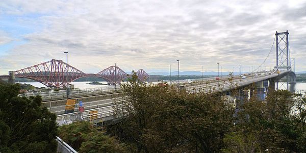 The Forth Bridges from North Queensferry