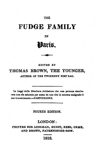 <i>The Fudge Family in Paris</i> Book by Thomas Moore