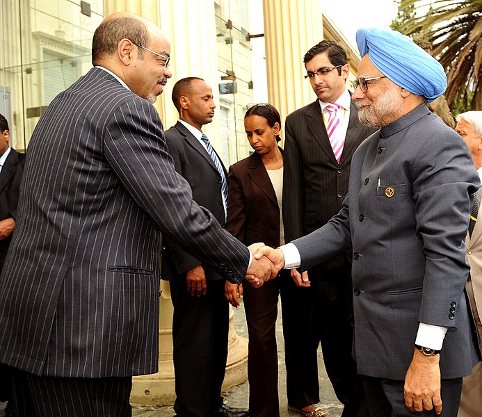 File:The Prime Minister, Dr. Manmohan Singh meeting the Ethiopian Prime Minister, Mr. Meles Zenawi, in Addis Ababa, Ethiopia on May 25, 2011.jpg