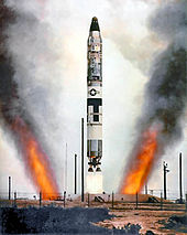 Titan II test launch from Vandenberg Titan2 color silo.jpg