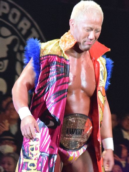 Honma as one half of the IWGP Tag Team Champions in February 2016