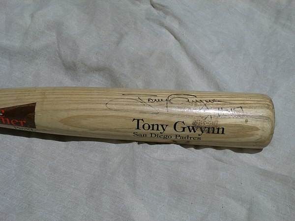 A Tony Gwynn game-used and autographed baseball bat