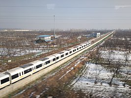 A train of Zhengzhou Metro running on Chengjiao line