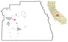 Fitxer:Tulare_County_California_Incorporated_and_Unincorporated_areas_Exeter_Highlighted.svg