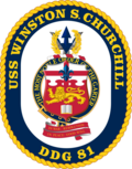 OFICINAS POSTALES FPO (USA) - Buques de la Armada de los EEUU con Oficina Postal 120px-USS_Winston_Churchill_DDG-81_Crest