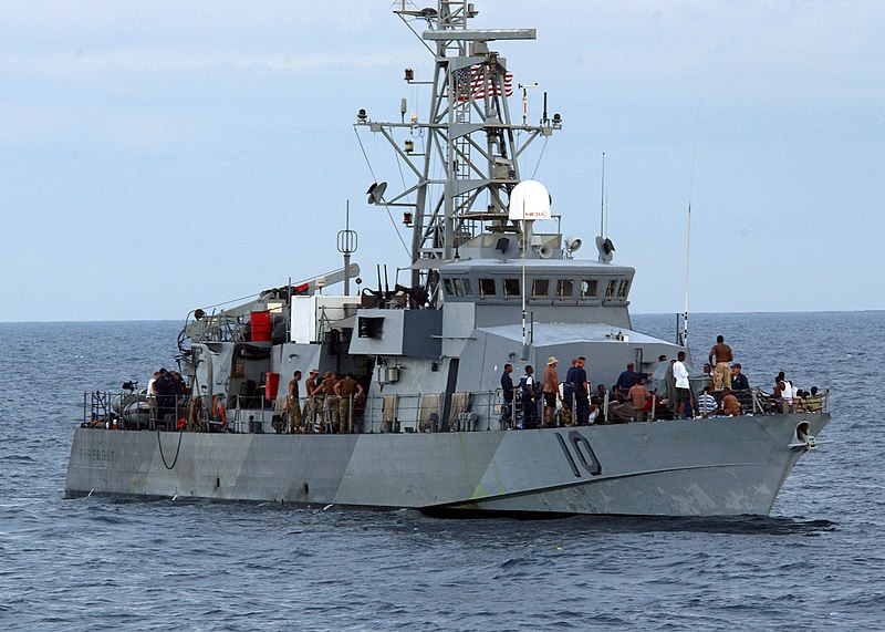 File:US Navy 050429-N-5526M-028 Sailors aboard the coastal patrol ship USS Firebolt (PC 10) assist survivors rescued from the Gulf of Aden.jpg