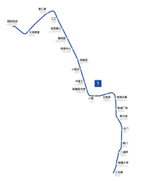 Carte du système de métro Urumqi 2018.png