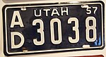 Utah 1957 license plate.jpg