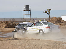 NHTSA research crash test involving two Ford Five Hundreds. V06865P614.jpg