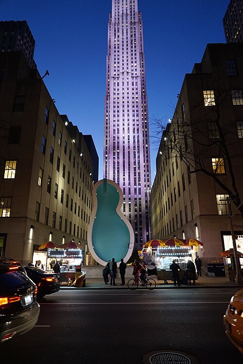 Van Gogh's Ear, 2016, in New York City's Rockefeller Center