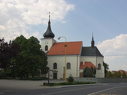 How to get to Velké Němčice with public transit - About the place