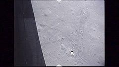 Apollo 15 landing site (from Lunar Module film)