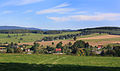 Čeština: Pohled od Růžku na Novou Ves u Chrastavy. V pozadí Nová Víska. English: View from Růžek to Nová Ves, Czech Republic