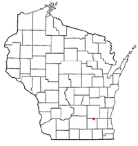 Location of Watertown, Wisconsin