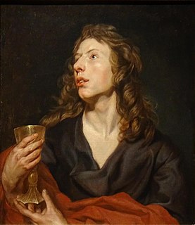 <i>Saint John the Evangelist</i> (Painting by Michaelina Wautier) 1650s painting by Michaelina Wautier