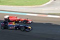 Alonso and Mark Webber at the Abu Dhabi GP